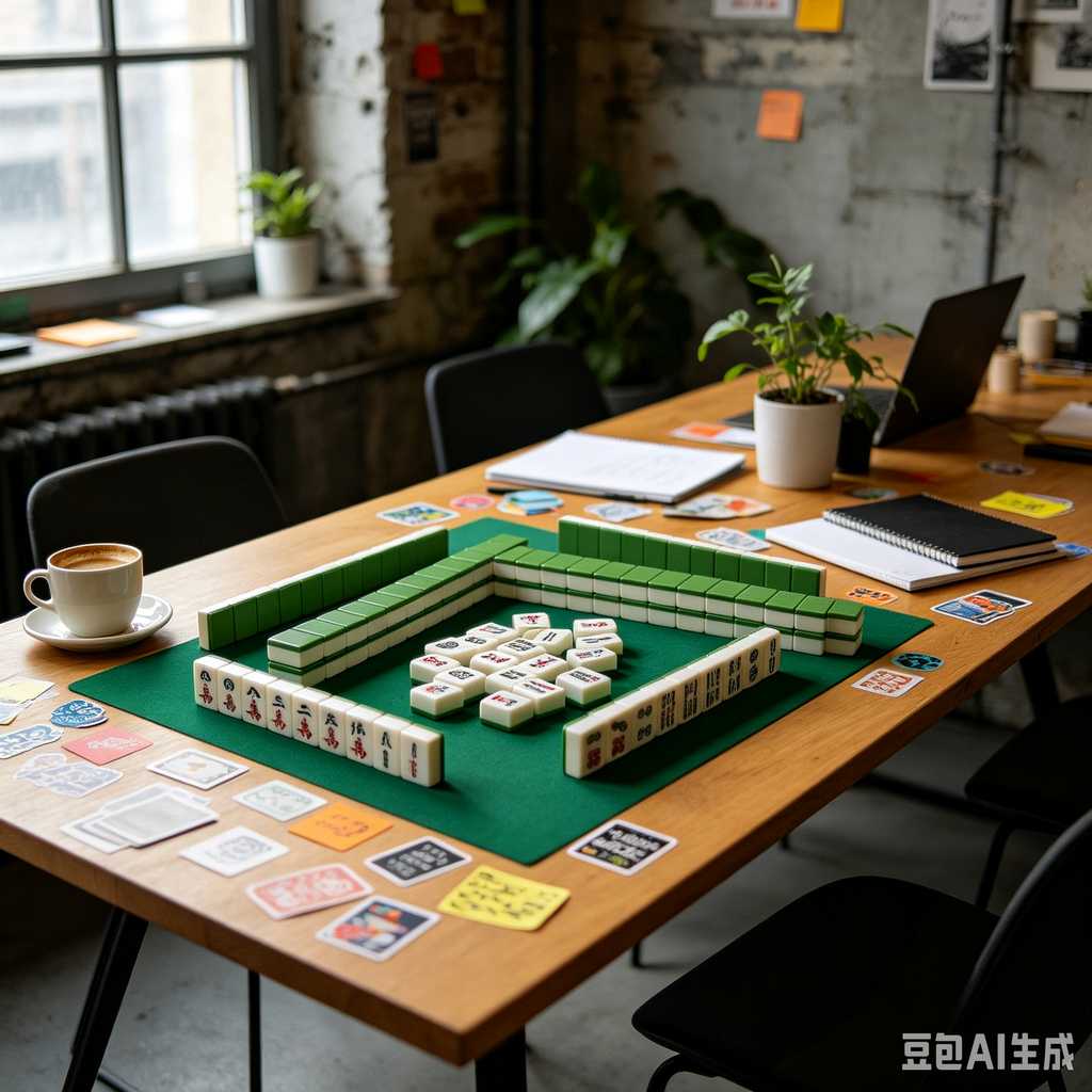 mini travel mahjong set lightweight