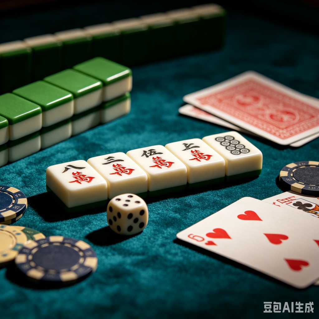 blue mahjong tiles