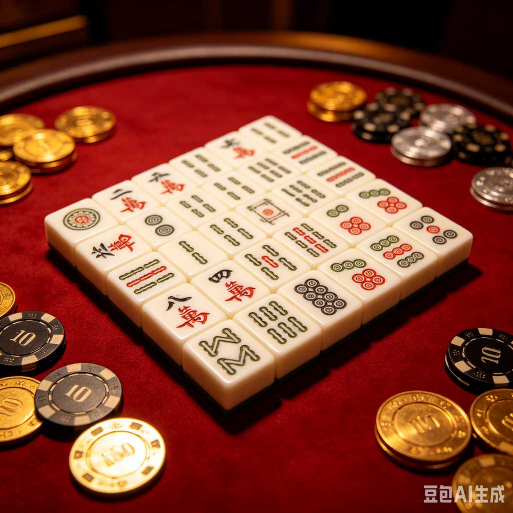 compact mahjong set with case